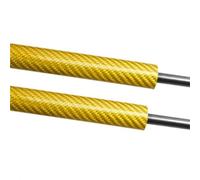 Bekuyu Resorte Gas Capó para C&hevrolet para Tracker ET/TA MK1 1988-1998 Capó Delantero del Coche Capó Modificar Gas Struts Levante Soporte Elevador Capó Amortiguadores(Yellow Carbon Fiber)