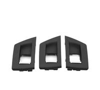 Bekuyu Tirador Puerta Interior Coche 3 Piezas Regulador Ventana Puerta Interior Cubierta Botón Interruptor Embellecedor Para Serie 5 F10 F11 F18 520i 523i 525i 528i 535i(RHD Black)