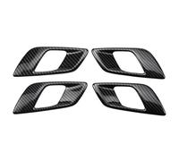 Bekuyu Tirador Puerta Interior Coche Cubierta Manija Puerta Interior Con Apariencia Fibra Carbono ABS Para Mazda BT-50 BT50 2010-2020