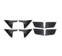 Bekuyu Tirador Puerta Interior Coche Embellecedor Cubierta Panel Manija Puerta Interior Coche Acero Inoxidable Para Toyota RAV4 XA50 2019 2020 2021 2022 2023 2024 Híbrido(Black)