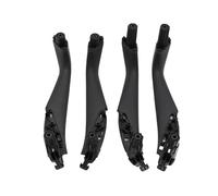 Bekuyu Tirador Puerta Interior Coche Embellecedor Interior Manija Puerta Coche Delantera Y Trasera LHD RHD Para Serie 5 G30 G31 G38 F90 2017 2018 2019 2020 2021(Black 4-piece set)