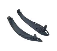 Bekuyu Tirador Puerta Interior Coche Para 3 Series F30 F80 F31 F32 F33 F34 F35 F36 2013-2018 Panel Manija Puerta Interior Con Moldura Cubierta(Black 2pcs Set)