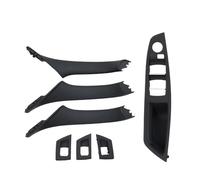 Bekuyu Tirador Puerta Interior Coche Para F10 F11 F18 520 523 525 528 530 RHD Juego Manijas Panel Interruptor Ventana Puerta Conductor Interior Derecho(Black 1)
