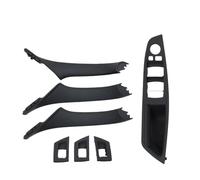 Bekuyu Tirador Puerta Interior Coche Para F10 F11 F18 520 523 525 528 530 RHD Juego Manijas Panel Interruptor Ventana Puerta Conductor Interior Derecho(Black)