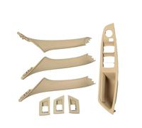 Bekuyu Tirador Puerta Interior Coche Para F10 F11 F18 520 523 525 528 530 RHD Juego Manijas Panel Interruptor Ventana Puerta Conductor Interior Derecho(Beige 1)