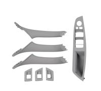 Bekuyu Tirador Puerta Interior Coche Para F10 F11 F18 520 523 525 528 530 RHD Juego Manijas Panel Interruptor Ventana Puerta Conductor Interior Derecho(Gray)
