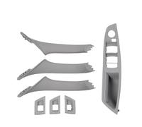 Bekuyu Tirador Puerta Interior Coche Para F10 F11 F18 520 523 525 528 530 RHD Juego Manijas Panel Interruptor Ventana Puerta Conductor Interior Derecho(Grey 1)