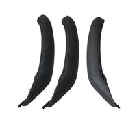 Bekuyu Tirador Puerta Interior Coche Para X3 X4 F25 F26 2010-2016 LHD RHD Izquierda Derecha Interior Coche Tirador Puerta Pasajero Manija Embellecedor Cuero(RHD SET Black)