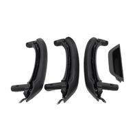 Bekuyu Tirador Puerta Interior Coche Tirador Reposabrazos Puerta Interior Con Conjunto Cubierta Cuero LHD RHD Para X3 X4 F25 F26 2010 2011 2012 2013 2014 2015 2016(RHD 7PCS Black)