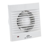 BEL AIR HOME - Extractor para Baño 15W - Gravana en Blanco - Silencioso y Potente - Válido para Boca de 100mm - Policarbonato - 15,9x15,9x8,1 cm - Flujo de Aire de 120m³/h