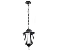 BEL AIR HOME - Lámpara Colgante LISA, Metal Negro, 1 Luz, Diseño Elegante, para Comedor, Salón, Dormitorio o Exterior, Compatible con Bombillas E-27, Instalación Sencilla, 120 cm Alto x 17 cm Diámetro