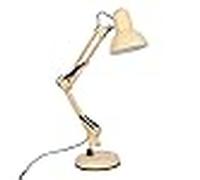 BEL AIR HOME - Lámpara de Escritorio LED Articulada Flexo Antigona | Diseño Vintage Retro | Altura Ajustable 34-67 cm | Metal Resistente | Ideal para Oficina y Hogar, (AMARILLO MATE)