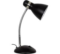 BEL AIR HOME - Lámpara de Escritorio PISA, Flexo para Mesa de Trabajo o Mesita de Noche de Metal con Interruptor ON/OFF, 1xE27 - (Bombilla No Incluida)(NEGRO)