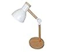 Bel air home - lámpara de escritorio teacher - blanco, madera y metal