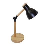 BEL AIR HOME - Lámpara Flexo de Escritorio TEACHER - 1xE-27 - Madera y Metal - Diseño Moderno y Elegante para Oficinas y Escritorios de Casa - Altura de 47cm (No Incluye Bombilla) (ROSA)