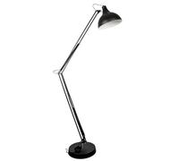 BEL AIR HOME - Lámpara de Pie Articulada ANTIGONA - Estilo Vintage Retro - Ajustable para Lectura y Relax - Fácil Montaje, Negro XL
