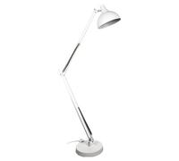 BEL AIR HOME Lámpara de Pie Articulada ANTIGONA XL Blanco | Estilo Vintage Retro - Ajustable para Lectura y Relax - Fácil Montaje, Blanco XL