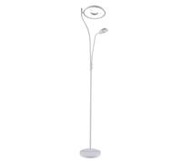 BEL AIR HOME - Lámpara de Pie de Salón GENOVA - Led 28W+7W con Dimmer, 3000K 4000K 6500K, Diseño Moderno, Protección Ocular y Altura de 172cm (BLANCO)