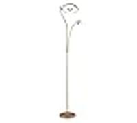 Bel air home - lámpara de pie de salón led 28w+7w con dimmer, genova