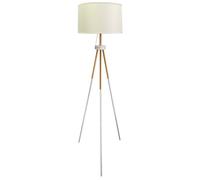 BEL AIR HOME - Lámpara de Pie NAPOLI Trípode de 3 Patas, Altura 160 CM, Diseño Elegante y Moderno, Perfecta para Sala, Dormitorio, Oficina, 1xE-27 (BOMBILLA NO INCLUIDA) (BLANCO)