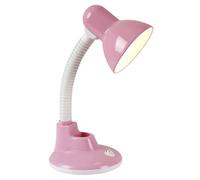 BEL AIR HOME - Lámpara Escritorio Flexo BABY | Diseño Metálico Duradero | Ideal para Estudio y Trabajo | Control Fácil con Interruptor | Compatible con Bombilla 1xE27 (ROSA)