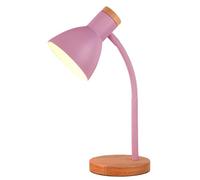 BEL AIR HOME - Lámpara Flexo de Escritorio ARGOS - Diseño Elegante y Flexible - Ideal para Oficinas y Escritorios de Casa - Bombilla E27 (No Incluida) (ROSA)