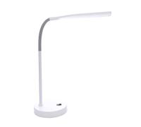 BEL AIR HOME - Lámpara LED Flexo para Escritorio ARQUITECH | Control Táctil Ajustable | Luz 6500K, 4000K, 3000K | Puerto USB (BLANCO/GRIS) (BOSTON NEGRO)