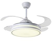 BEL AIR HOME Ventilador de Techo ASGARD Blanco | Motor DC Silencioso, Luz LED 36W 3 Temperaturas de Color, Aspas Retráctiles, Mando a Distancia, Modo Invierno, Diseño Moderno