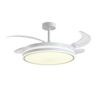 Bel Air Asgard Ventilador de Techo con Mando a Distancia 72W 108cm Aspas Retráctiles Blanco