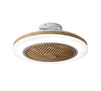 BEL AIR HOME Ventilador plafón KALE techo LED 72W, motor DC silencioso, 4 velocidades, luz ajustable 3 tonalidades, mando a distancia, Madera