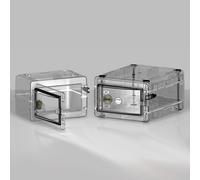 Bel-Art F42075-1002 Secador Poliestireno Mini Gabinete Desecador de Purga de Gas, 0,3 pies cúbicos.