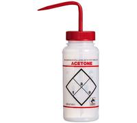bel-art productos f11646 - 0622 LDPE scienceware safety-labeled Wash Etiqueta De Botellas, acetona, 500 ml de capacidad (Pack de 6)