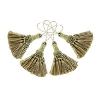 BEL Avenir Paquete De 4 Borlas De Poliéster Elegantes Hechas A Mano Borlas Coloridas para Correas De Llavero Accesorios Decorativos DIY(Verde)