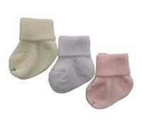 Bel Piccino Calcetines de bebé 100% algodón cálido. 3 pares de calcetines de bebé de invierno, prematuros 0-12 meses, fabricados en Italia. Producto artesanal, 9-12 meses