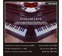 Bela Bartok Innovations: Music for Two Pianos and Percuss (CD) (Importación USA)