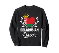 Belarusian Queen Belarus Flag Proud Belarusian Woman Sudadera