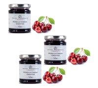Belberry® | Mermelada de Cereza Morello - 3 x 215 Gr | Mermelada de Cereza Dulce y Pulposa para Untar en Pan con Mantequilla, Pasteles o Ricotta