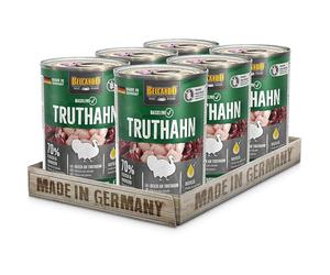 BELCANDO Baseline húmedo para Perros Pavo 6x400 g 70% Carne sin Cereales