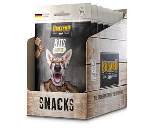 Belcando Bities Horse | Paquete de 7 | 7 x 90 g | Snack para Perros | con Mucha Carne | Solo una Fuente de proteínas Animales | Sin Cereales | Sin azúcar añadido