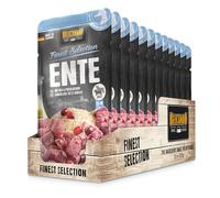 Belcando Bolsas [12x125g Pato con arroz y arándanos] | Comida húmeda para Perros | Alimento Completo en prácticas raciones Individuales