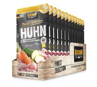 Belcando Bolsas [12x125g Pollo con arroz, Zanahoria y calabacín] | Comida húmeda para Perros | Alimento Completo en prácticas raciones Individuales