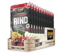 Belcando Bolsas [12x125g Ternera con Pasta al Huevo y calabacín] | Comida húmeda para Perros | Alimento Completo en prácticas raciones Individuales