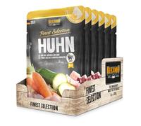 Belcando Bolsas [6x300g Pollo con arroz, Zanahoria y calabacín] | Comida húmeda para Perros | Alimento Completo en prácticas raciones Individuales