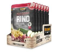 Belcando Bolsas [6x300g Ternera con Pasta al Huevo y calabacín] | Comida húmeda para Perros | Alimento Completo en prácticas raciones Individuales