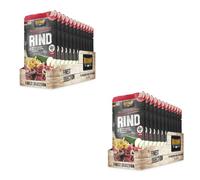 Belcando Bolsas [12x125g Ternera con Pasta al Huevo y calabacín] | Comida húmeda para Perros | Alimento Completo en prácticas raciones Individuales