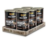 Belcando Single Protein Lata [6x400g Caballo] | Comida húmeda variada para Perros | Monoproteína alimento húmedo