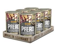 Belcando Super Premium Lata [6x400g Caballo con Patata y chirivía] | Comida húmeda para Perros | Alimento Completo para Perros de Todas Las Razas