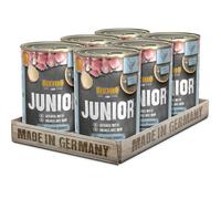 Belcando Super Premium Lata [6x400g Junior Ave con Huevo] | Comida húmeda para Perros | Alimento húmedo Lata | Alimento Completo para Perros de Todas Las Razas