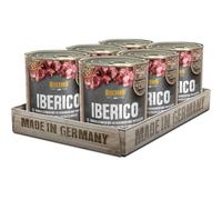 Belcando Super Premium Lata [6x800g Cerdo Ibérico con garbanzos y arándanos] | Comida húmeda para Perros | Alimento húmedo Lata | Alimento Completo para Perros de Todas Las Razas