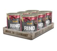 Belcando Super Premium Lata [6x800g Ternera con Patatas y Guisantes] | Comida húmeda para Perros | Alimento húmedo Lata | Alimento Completo para Perros de Todas Las Razas